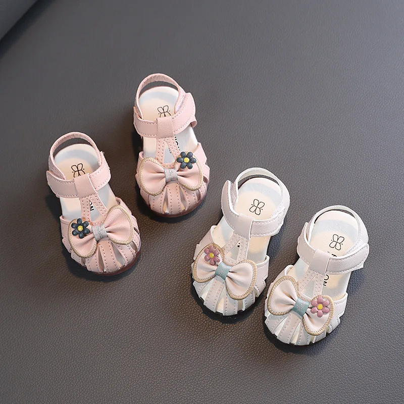 1-3Y Toddler Sandals Fashion Bowknot Baby Girls Princess Shoes Soft Sole Baby Girl Shoes Anti-slip Toddler Sandals Girl