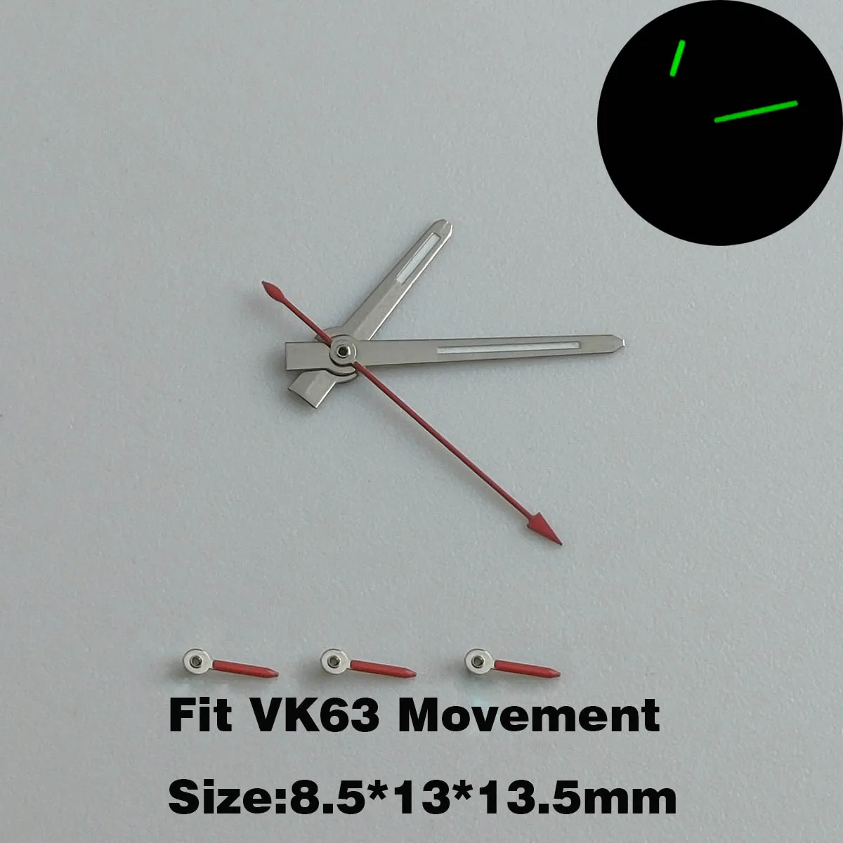 Watch Accessories Daytona Watch Hands Luminous Rainbow Dial 29.5MM For VK63 Movement Replacement