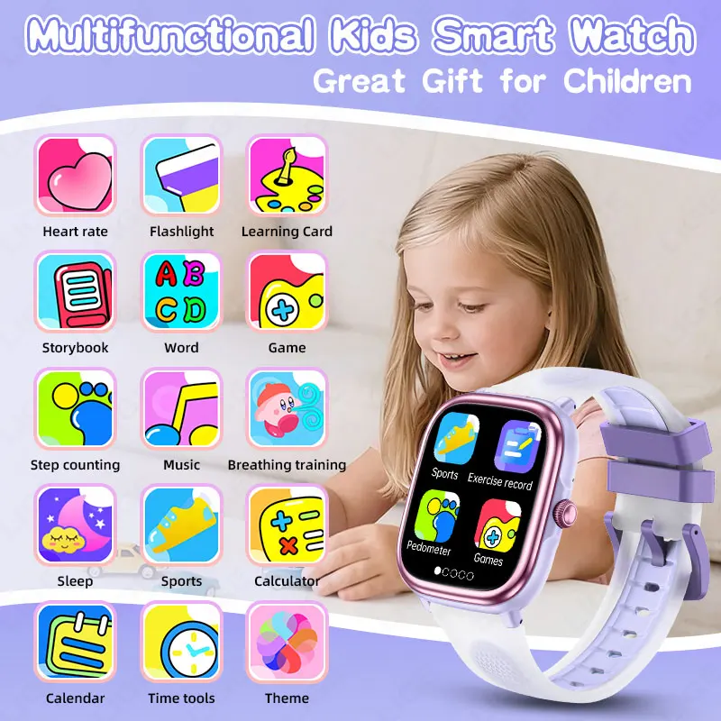 LIGE Children Girls Boys Present Smart Watch Ftiness Tracker Bluetooth Call SmartWatch Men Women Pedometer Waterproof Kids Watch