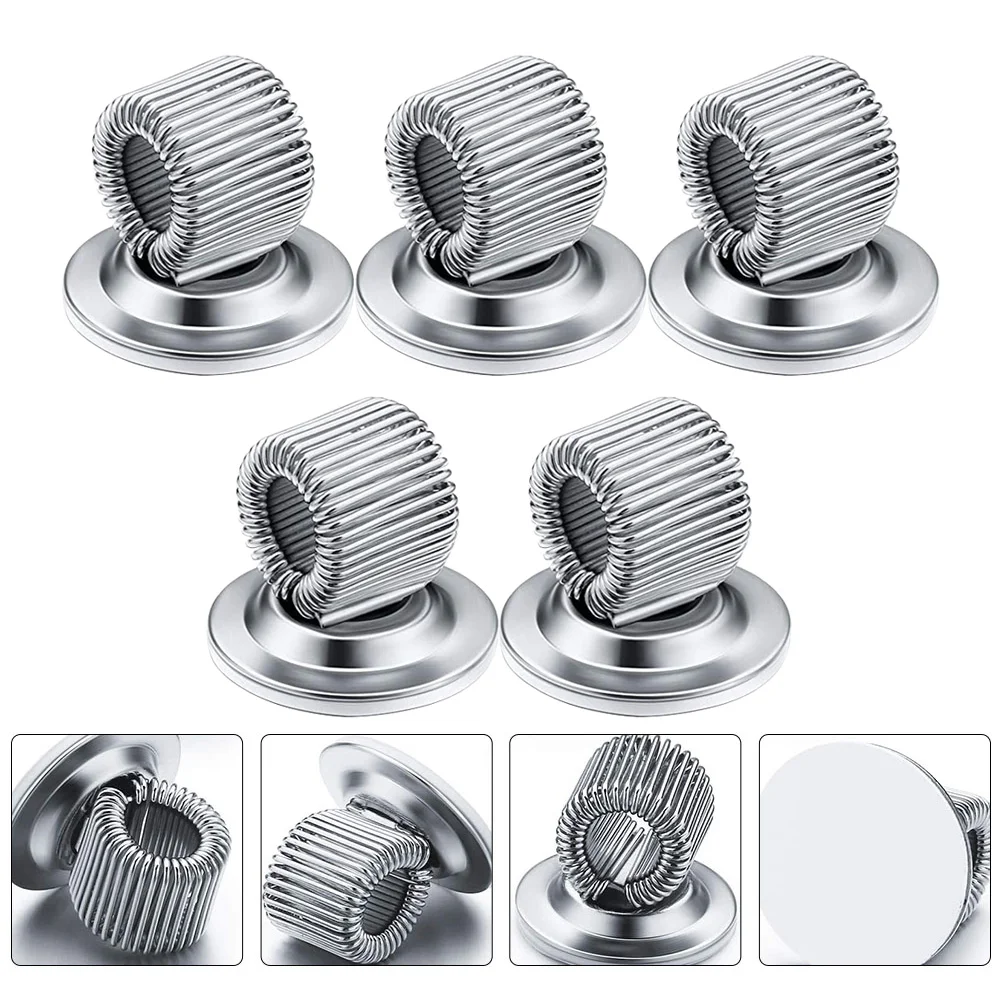 

5Pcs Self-adhesive Pen Holders Iron Pencil Holders Professional Pen Clips Nurse Accessory