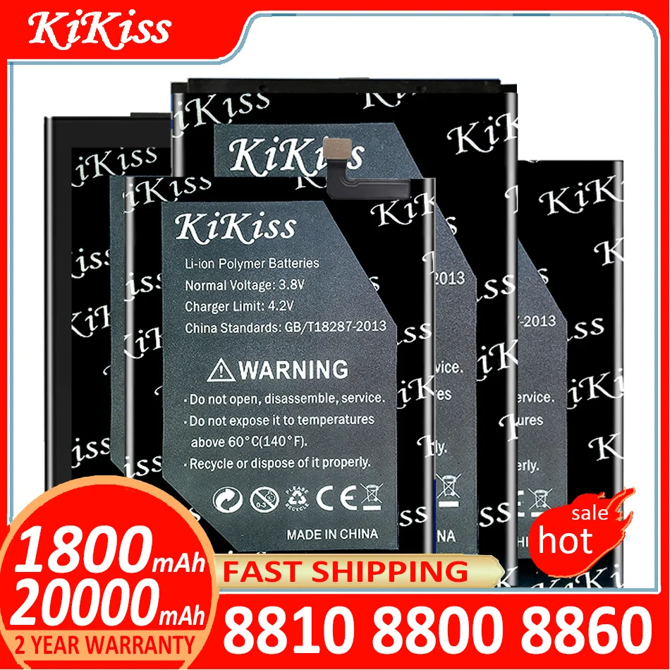 Kikiss Batteria Per Nokia 8810 8800 8860 Sirocco N73I Bp 6X Bmp-1A Bmp-1D Batterij + Traccia No