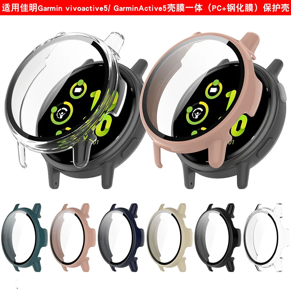 PC + Glas Schutzhülle für Garmin Vivoactive 5/GarminActive 5/Vivoactive 6, Vollbild-Schutzhülle, Stoßstangenabdeckung – Detail 13
