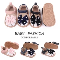 Baby Summer Sandal for Toddler Girls Outdoor Prewalking Shoes Cute Bowknot Design with Pearls 1