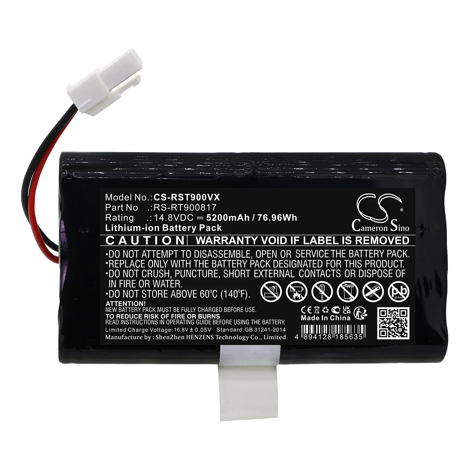 

CameronSino 5200mAh Vacuum Battery for Rowenta Smart Force Cyclonic RR8021,RR8024,RR8037,RR8043,RR8147,RR8155,RS-RT900817