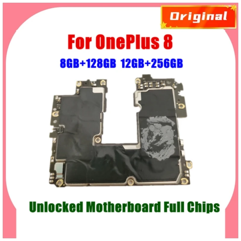 

Unlocked Main Board Mainboard Motherboard With Chips Circuits Flex Cable For OnePlus 8 OnePlus8 128B 256GB