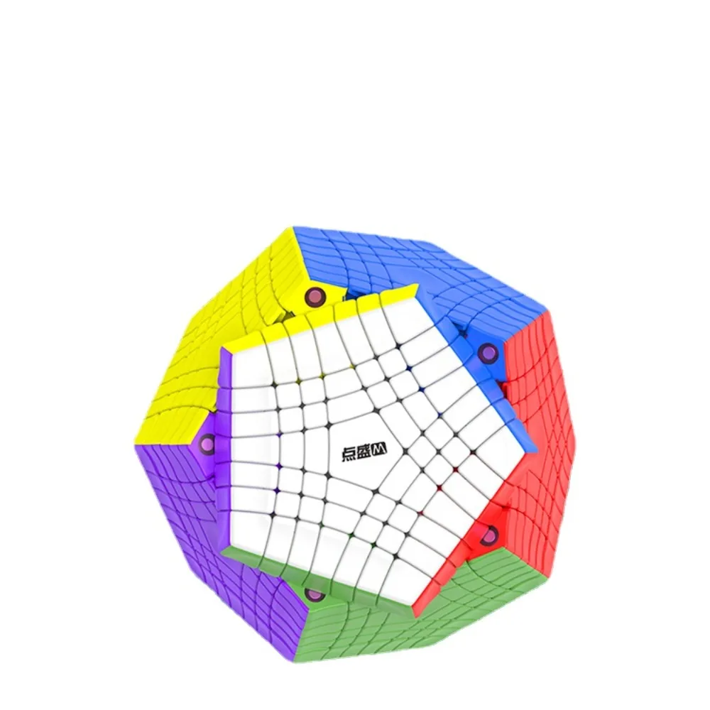 diansheng-魔法の立方体のギャラクティンクス7x7、ステッカーなしの磁気速度キューブ、12面のパズルおもちゃ、14歳