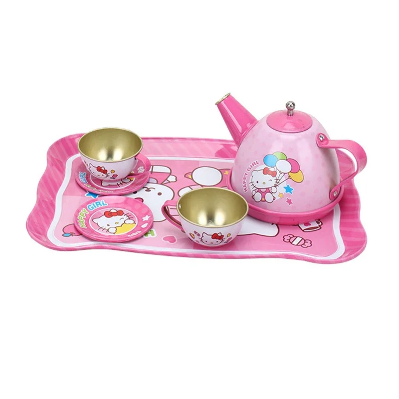 Hello Kitty Simulation Kitchen Toys Creative Kids Teapot Teacup