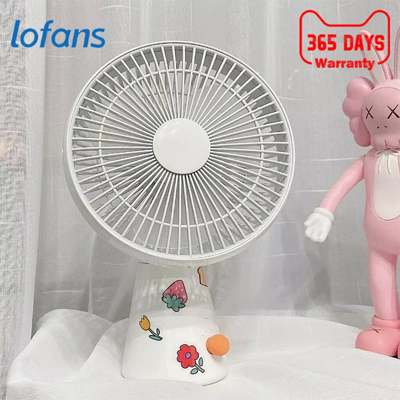 

Настольный циркуляционный вентилятор Lofans, мини-охладитель воздуха, удерживающий Электрический вентилятор с USB-зарядкой и низким уровнем шума для офиса, улицы, путешествий