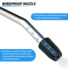 Air Blow Gun,High Flow Air Blower Gun for Compressor with Angled Bent Nozzle,Three Colors to Choose from,Short style 5