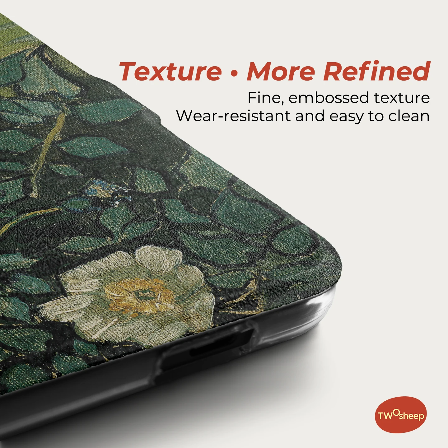 Twosheep Magnetic Detachable Cover with Clear Back in Classic Oil Painting Style
