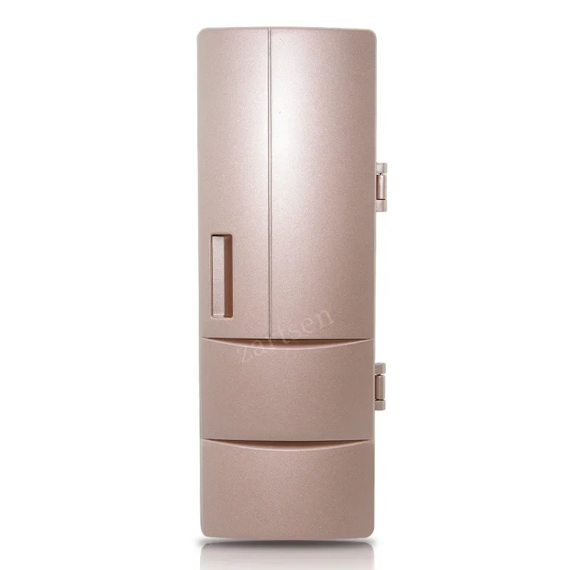 USB Mini Fridge Cooling Heating Portable PC Laptop Car Refrigerator Beer Cooler Beverage Drink Cans Freezer Warmer Cold&Warm Box