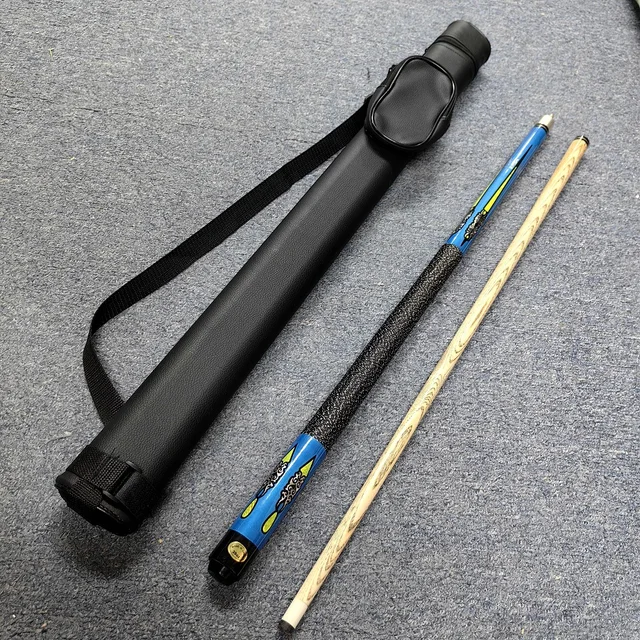 1/2-PC Center Joint Ash Wood Shaft 13mm Tip Snooker Billiard Pool Cue Stick with a Case Set Accessory Kit 1