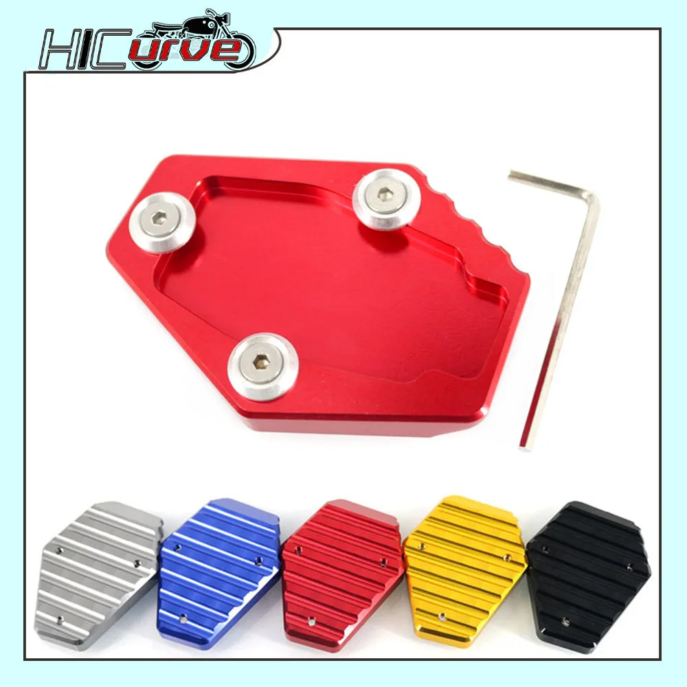 

Motorcycle CNC Kickstand Foot Side Stand Extension Pad Support Plate For DUCATI MONSTER 795 796 821 1200 1200S Multistrada 1200