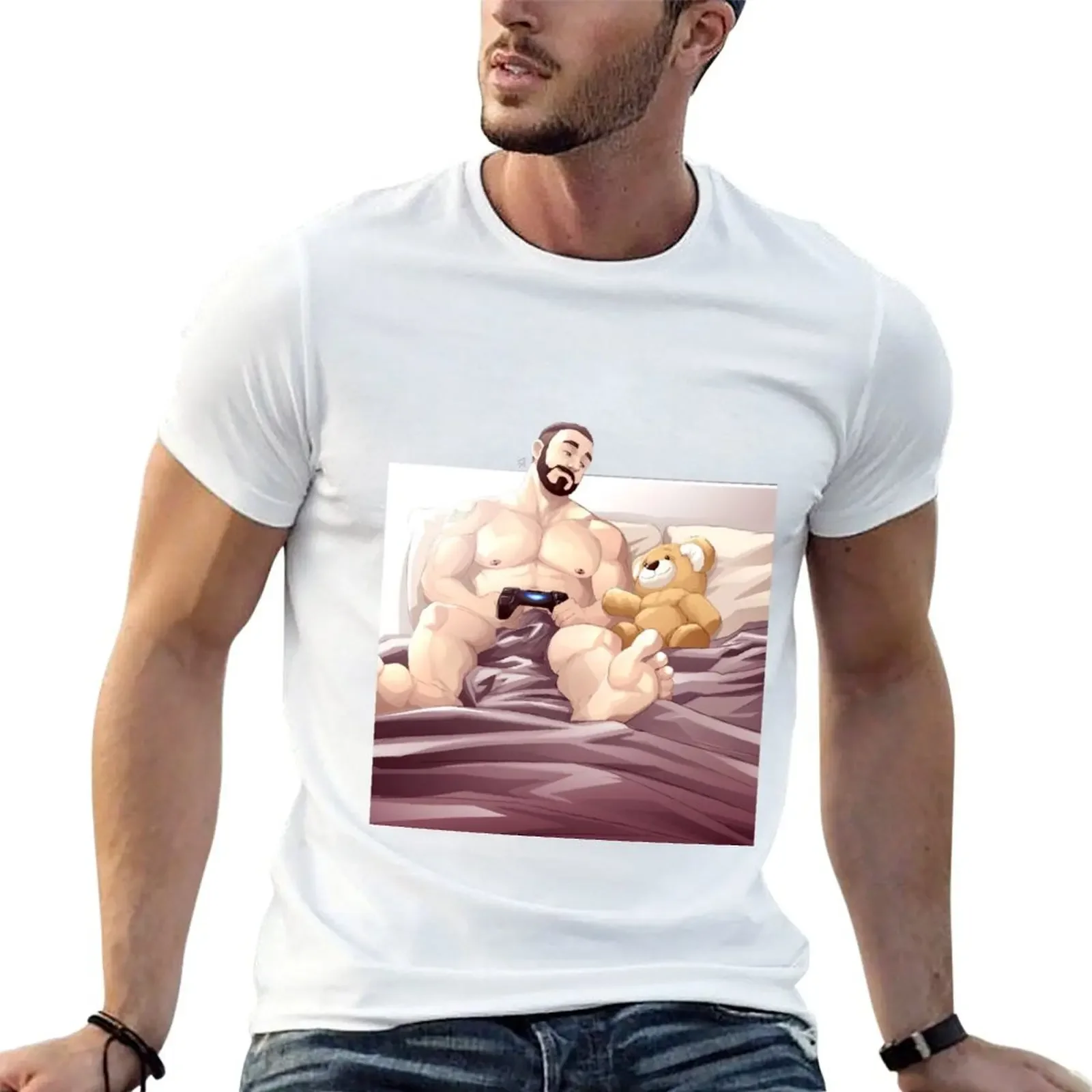 

play with Friend T-shirt korean fashion quick drying men clothings