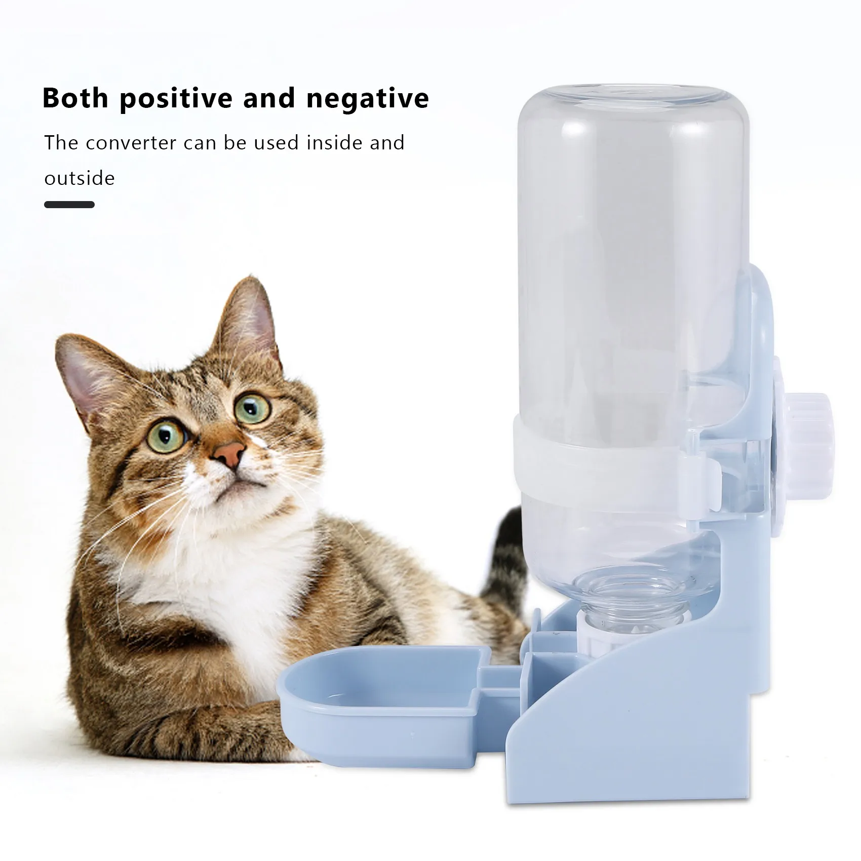 500ml Pet Parrots Birds Drinker Pigeon Rabbit Drinking Water Feeder Bowl Cat Dog Cage Hanging Water Dispenser Device - Image 4