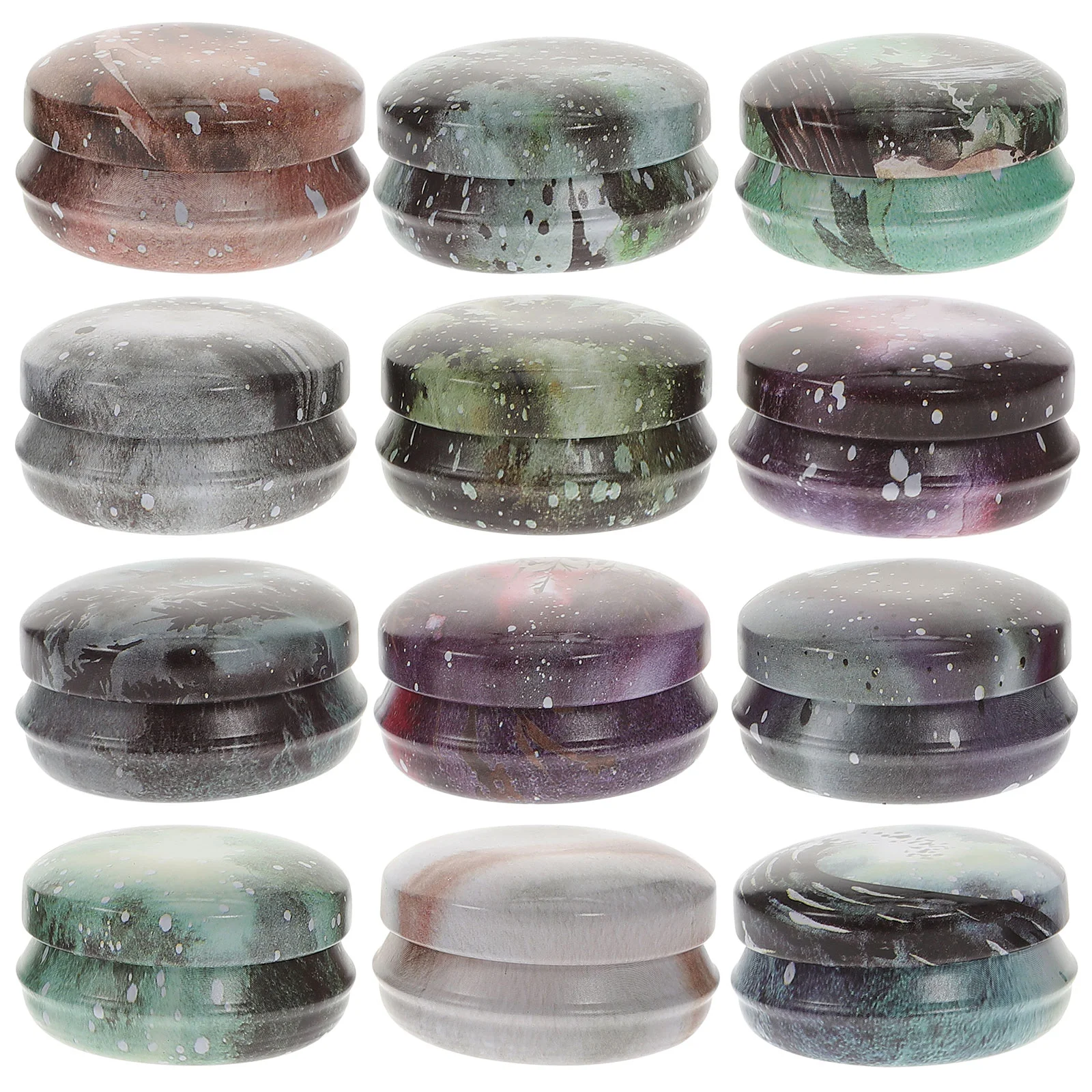 

Candle Jar Empty Tin Tinplate Travel Cosmetic Round Box Beads Jewelry Aromatherapy Container Refillable Can Lip Tea Airtight