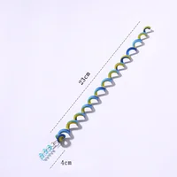 6Pcs Colorful Cute Girl Curler Hair Braid  Styling Tools Roller Braid Tie Gum Women  Accessories DIY Hairstyle Tool 2