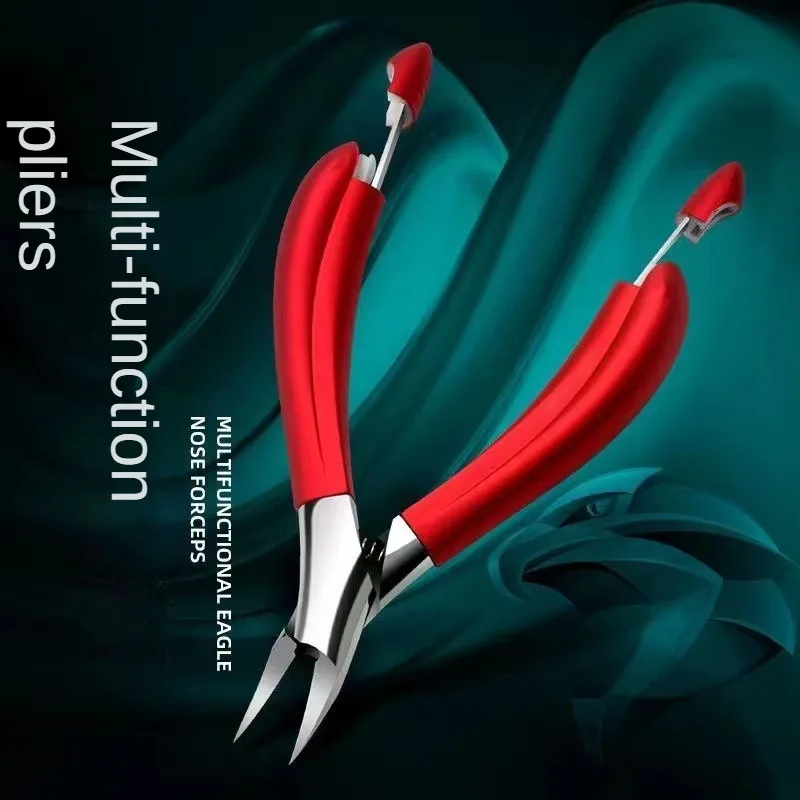 Professional Folding Collection Multifunctional Nail Clipper Nail Picker Dead Skin Steel Push Three-in-one Pedicure Tools