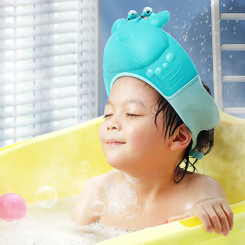 Baby Crab Shampoo Cap Ear Protection Children's Shampoo Artifact Adjustable Cap for Men and Women Bathing Kids