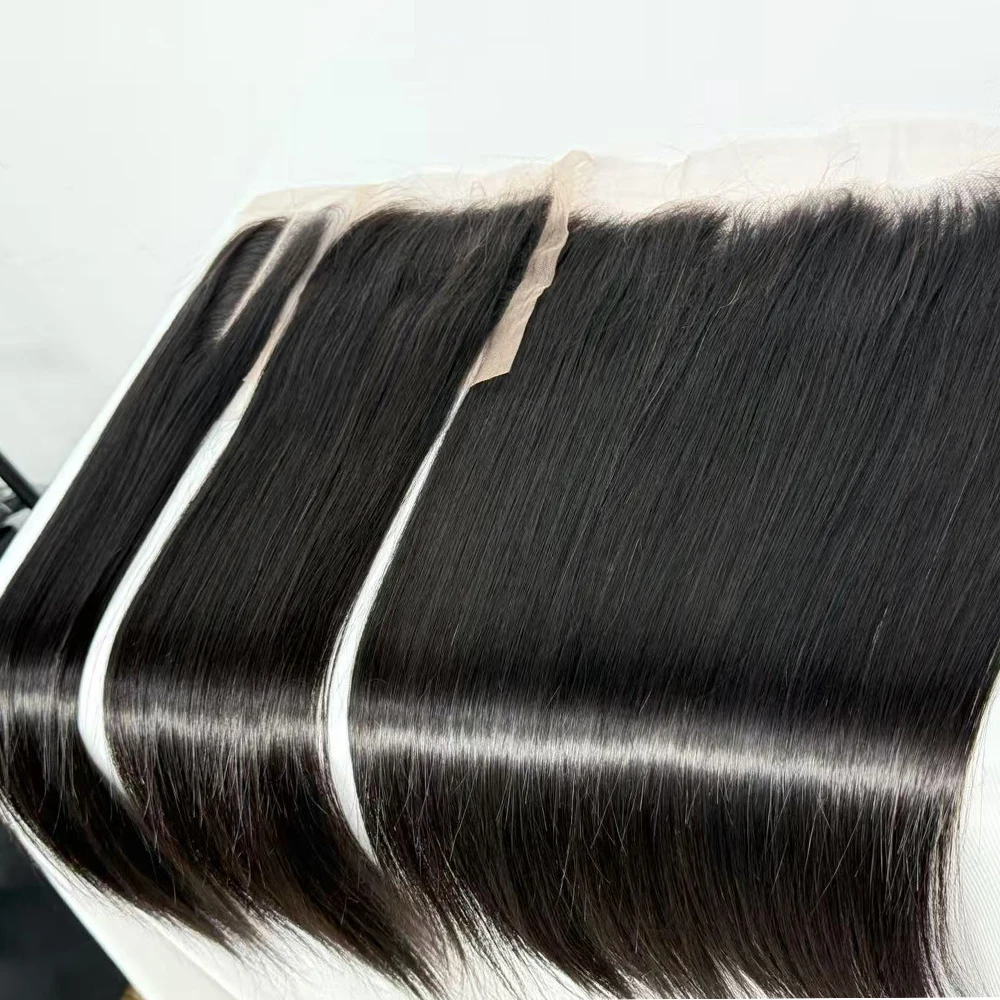 Unprocessed Soft Hair Straight Big Lace Closure 2x6 5x5 13x4 Transparent Lace Frontal Hair Lace 14-30inches Available