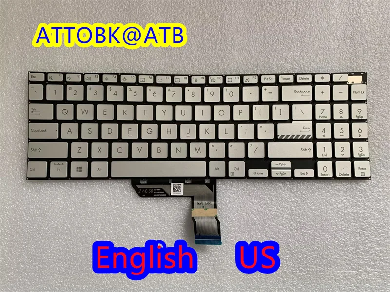 Teclado do Portátil ru Eua Reino Unido para Asus Vivobook 15 Pro M3500 M3500q M3500qc D3500 M3500qa X3500 M6500r M6500q K6500z Retroiluminação - Imagem 2