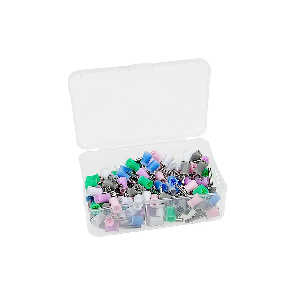 100 Pièces Cups De Polissage Dentaire - Forme Conique - Pour Prophylaxie - Neuf