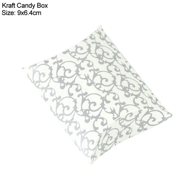 10/20/30Pcs Pillow Candy Box Kraft Paper Christmas Gift Packaging Boxes Candy Bags Wedding Favors Birthday Party Decorations Style11