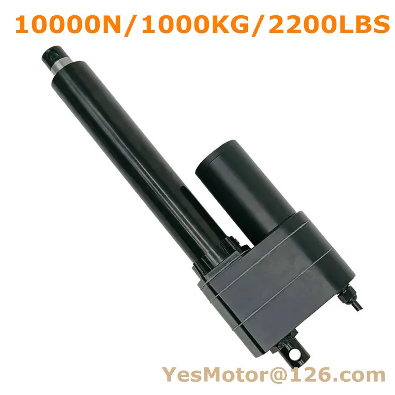 Индивидуальный 12 В 24 в 36 в 48 в стационарный линейный актуатор, линейный двигатель, Ход 50/100/150 мм, 10000N/1000 кг, кронштейн без нагрузки