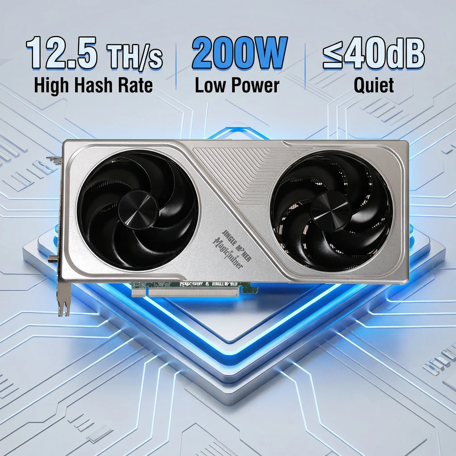 Jingle Miner x Magicminer 12.5Th/s 200W BTC Hashcard SHA-256 Bitcoin ASIC  Miner for Home Quiet Mining Machines - AliExpress