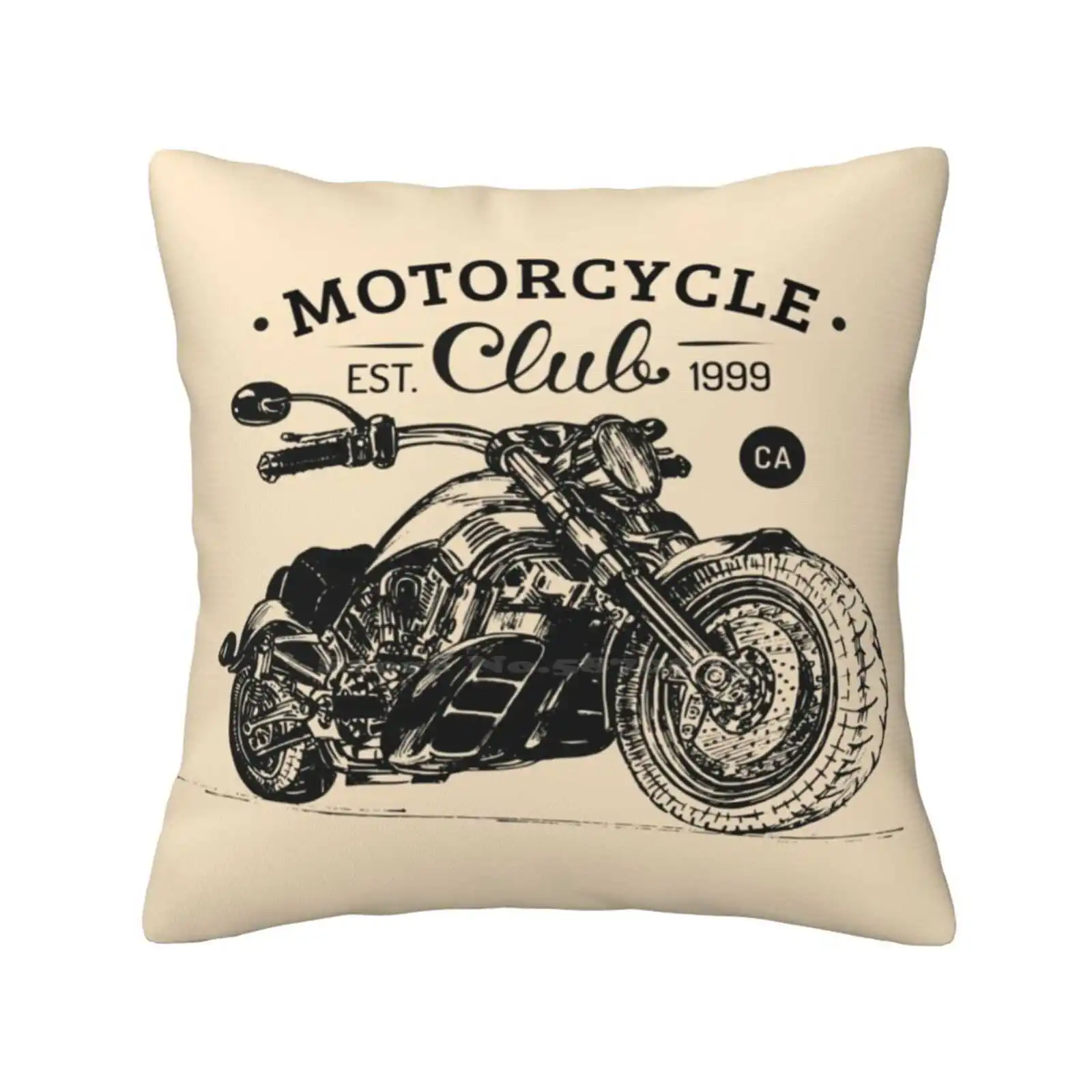 Moto Club Cuscini Caso Camera Da Letto Decorazione Della Casa Chopper Hardcore Rider Moto Easy Rider Genuine Riders Emblem