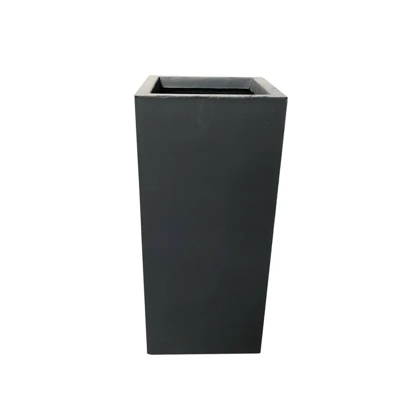 

Charcoal 14" Wide Kante Lightweight Modern Rectangular Concrete/Fiberglass Outdoor Planter Pot