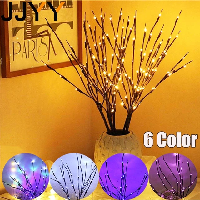 JJYY-Branches lumineuses à LED ultraviolets, branches de saule, branches  lumineuses pour la décoration de la