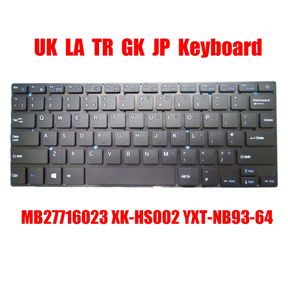 

Клавиатура UK LA TR GK JP MB27716023 XK-HS002 YXT-NB93-64 K2919 277-16-05 K3103 MB2778018 YT-277-16-05 турецкий греческий