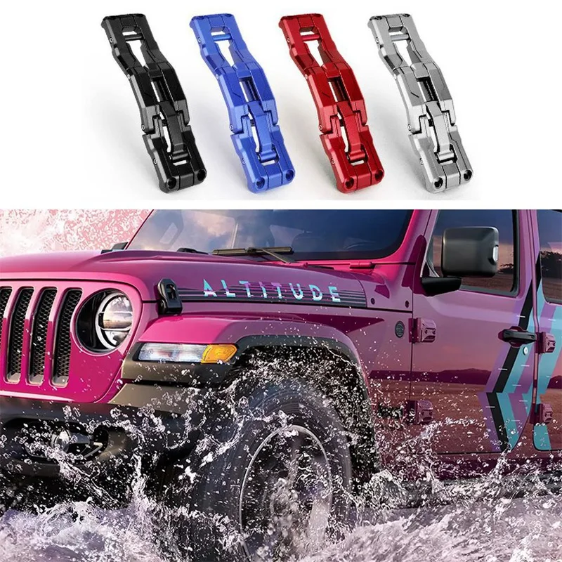 

2/4 двери до и после боковой лестницы педали для Jeep Wrangler JK/JL 2007-21 алюминиевый сплав складные лестничные педали