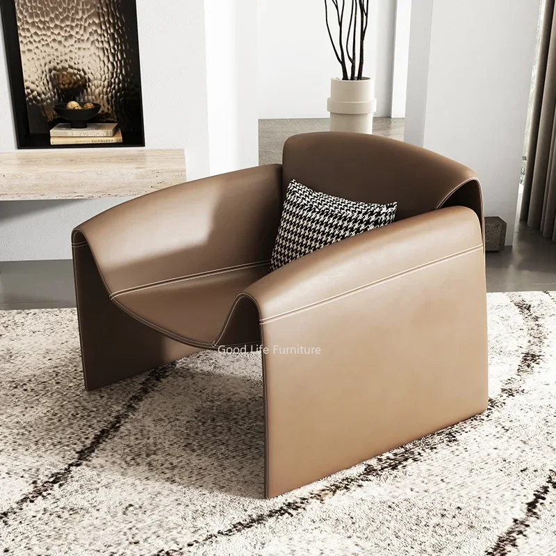 Minimalisti scher Stuhl lässig Einzels ofa Stuhl Wohnzimmer geformt kreative M-Wort Krabben Stuhl Tiger Stuhl