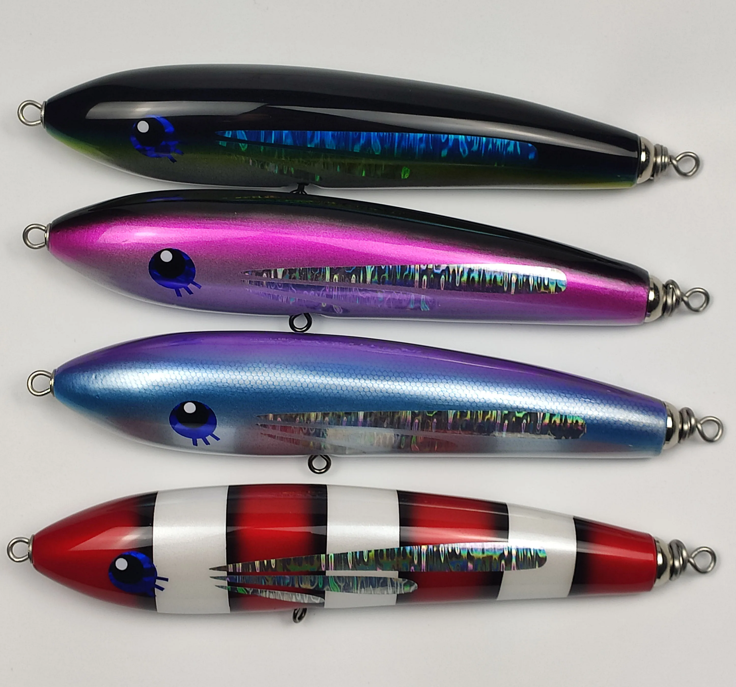 90g 120g 140g Topwater Handcrafted Wooden Lure Popper Baits Big Game Sea GT  Popping Fishing Lures