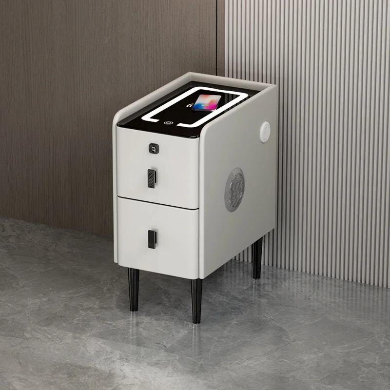 

Rustic Mobile Nightstands Narrow Organizers Storage Minimalist Aesthetic Nightstands Modern Drawers Table De Chevet Furnitures