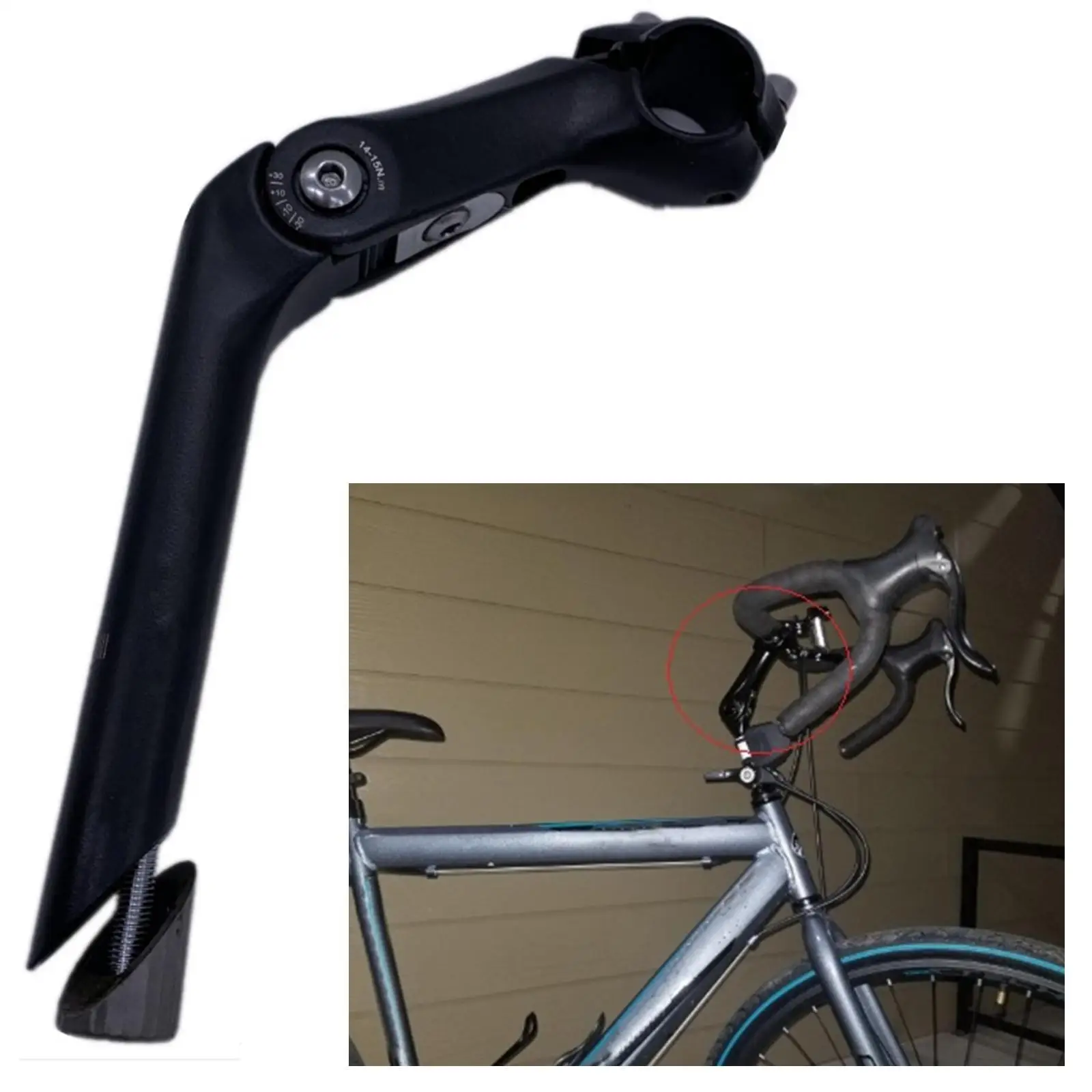 Potence Vélo 31.8mm CYSKY 90mm 45° | Alliage Aluminium 6061-T6 | Pour VTT, Route, BMX | Diam. Fourche 28.6mm