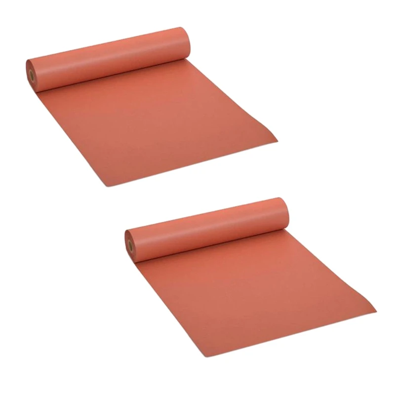 

BMBY-2Pcs 45.7Cmx53.3M Pink Kraft Butcher Paper Roll Food Grade Peach Wrapping Paper For Smoking Meat Of All Varieties