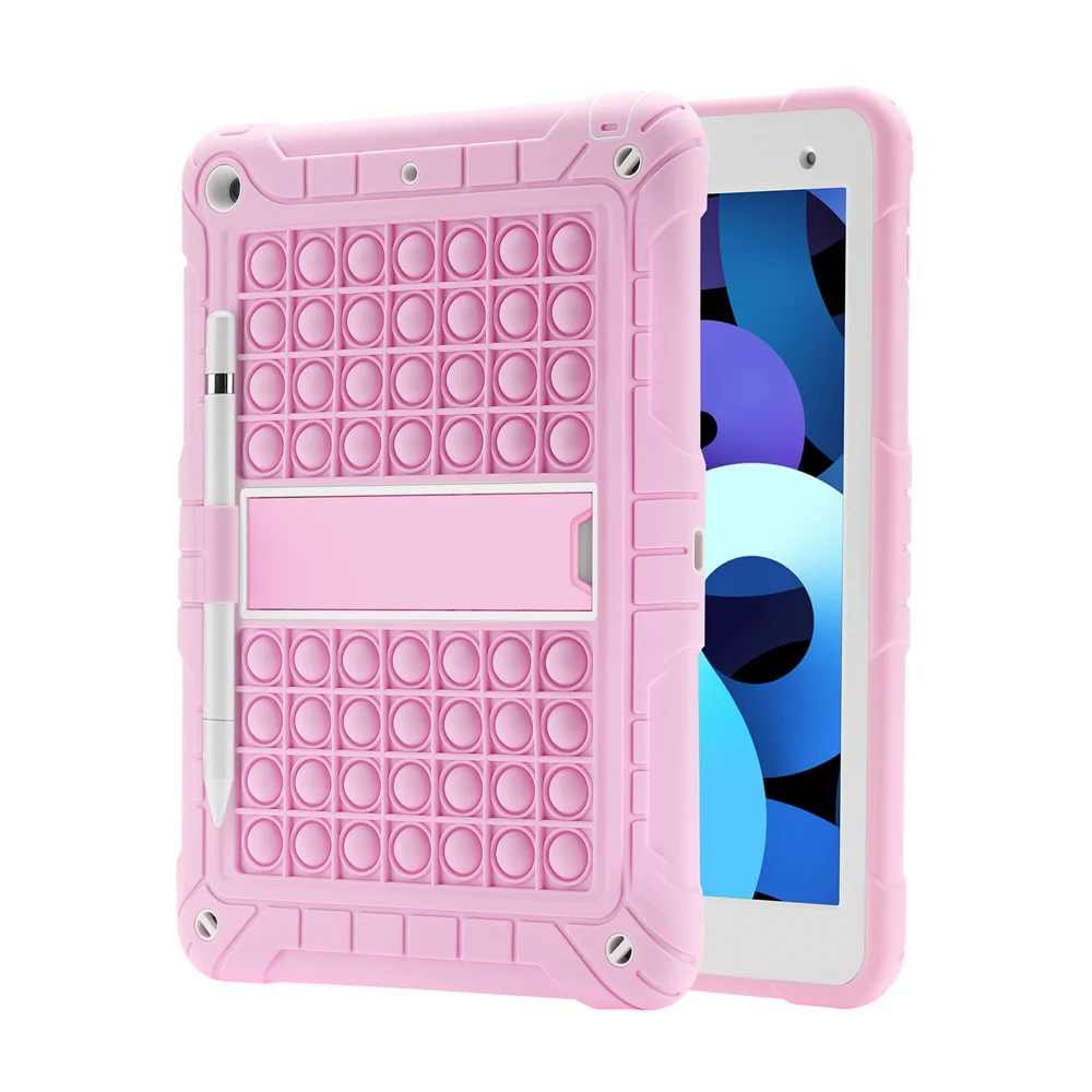 

Чехол для IPad 10 10th Mini 6 Air 1 2 4 5 10,9 12,9 Pro 11 9,7 10,2 9th 8th 7th 6th 5th силиконовая нажимная Подставка для планшета