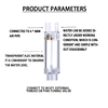 Aquarium CO2 Bubble Counter Water filled sealed bubble recorder Fish tank CO2 generator Pressure reducing valve accessories 2