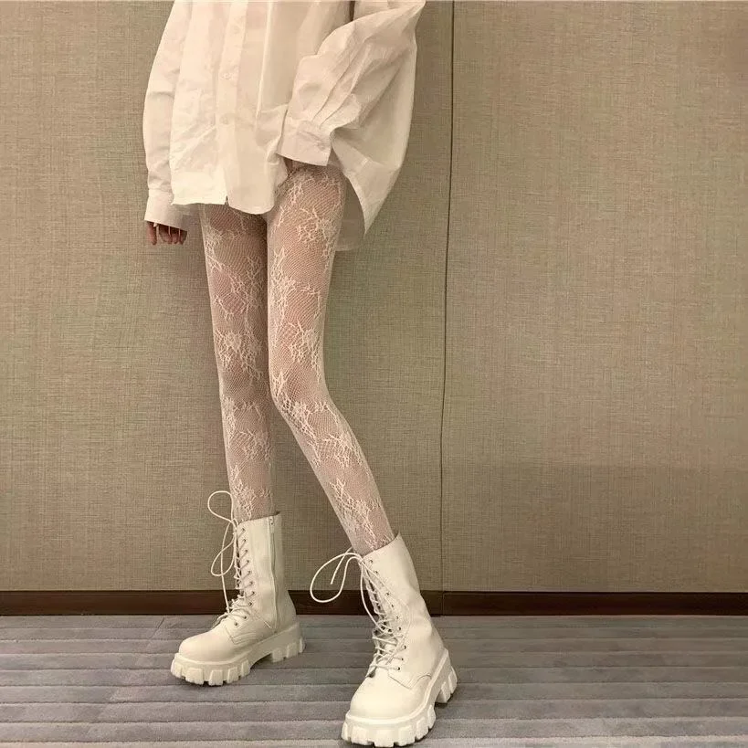 Women Socks Women Tights Women's Sexy Pantyhose Tight Letters Stockings Nylon Elastic Net Stockings Mesh Hollow Fishnet Sexy Women's Pantyhose