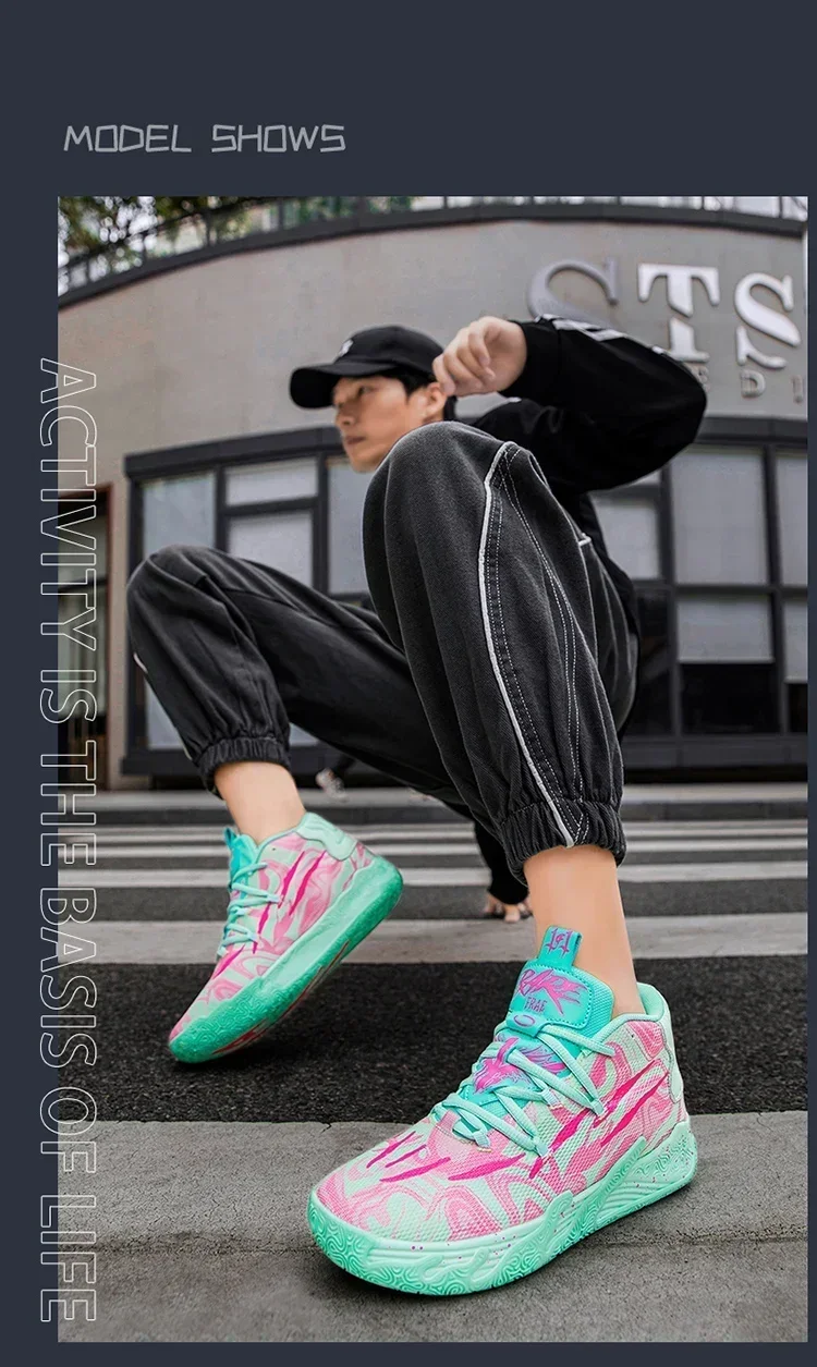 2025 Basketball Shoes for Men Cushioning Basketball Sneaker Women Kids High-top Outdoor Sport Sneakers Breathable Athletic Shoes