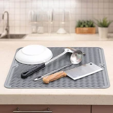 

Foldable Insulated Soft Rubber Dishes Protector Sink Mat Table Kitchen Home Anti Slip Drying Dishes Drain Mat Kitchen Sink Mat