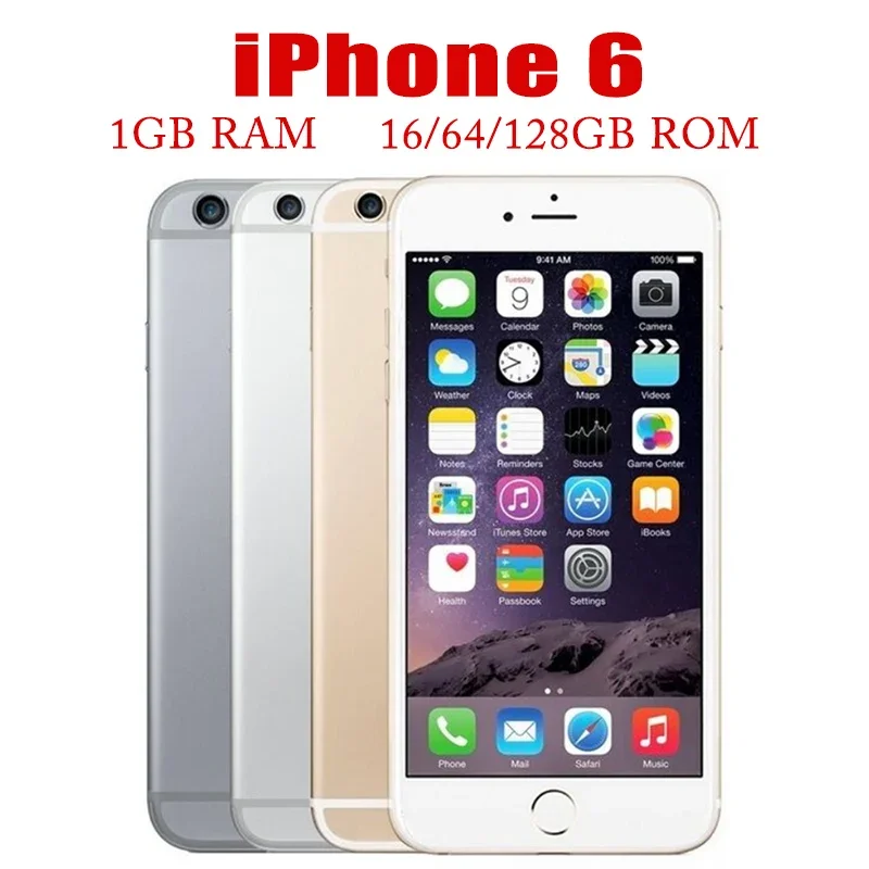 Originale Apple Iphone 6 Iphone6 4.7 "Ios A8 8Mp 1Gb Ram 16/64/128Gb Rom Dual Core Fingerprint 4G Lte Smartphone Sbloccato