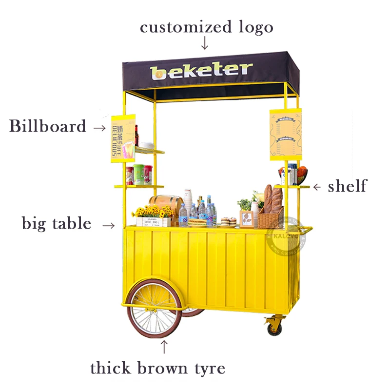 HandPushCartsAnywheelsVendingCartMobileFoodCartsSmallBusiness