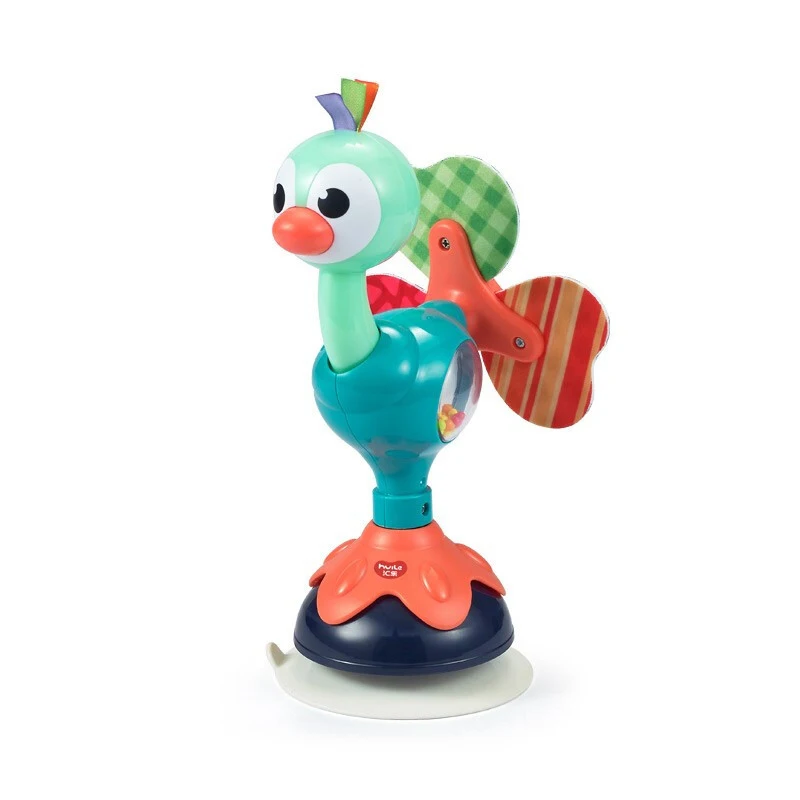 

Детский высокий стул, погремушки, игрушки с павлином, высокий стул, поднос, игрушки 0, 6, 12, 24 месяцев, игрушки Монтессори, игрушки для мальчиков и девочек, прорезыватели для зубов