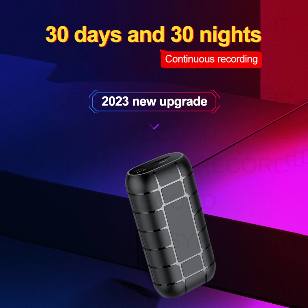 

500hours voice activated recorder digital recording device professional sound dictaphone audio micro record portable small mini