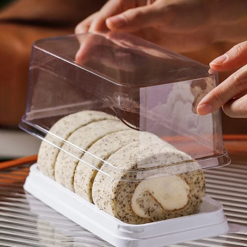 50Pack Transparent Swiss Roll and Cake Boxes, Clear Plastic Cookie and Muffin Dome Cont... - SKU TDPH1731 - UGI Packaging