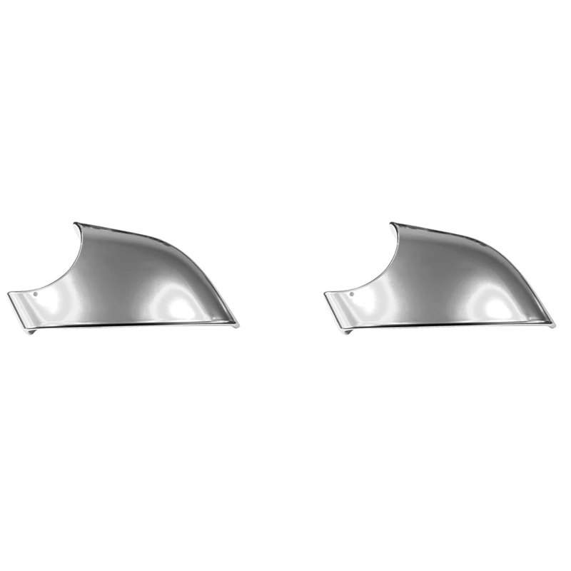 

2X Car Left Side Chrome Rearview Mirror Bottom Lower Holder Cover For Tesla Model 3 2017-2021